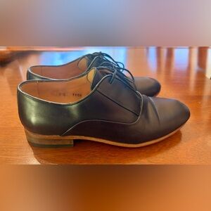 Leather lace up oxfords